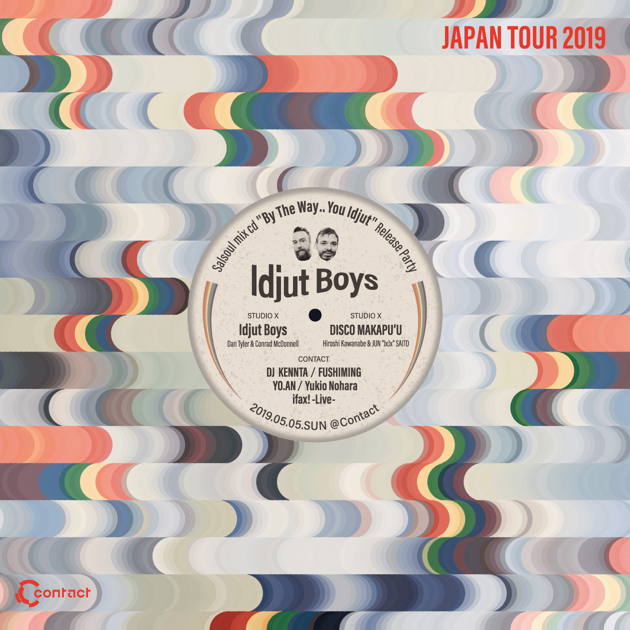 Idjutboys Japan Tour in Osaka flyer Front